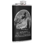HALLOWEEN WITCH GRAVEYARD SCHWARZ UND WEISS FLACHMANN (Rechts)