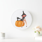 HALLOWEEN WITCH GROßE WANDUHR (Zuhause)