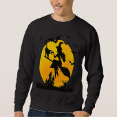 Halloween Witch Happy Halloween Sweatshirt (Vorderseite)