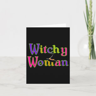 Halloween Witch Hexchy Woman Trick Leckerei Karte