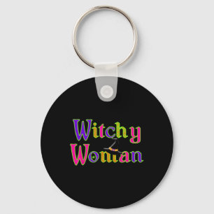 Halloween Witch Hexchy Woman Trick Leckerei Schlüsselanhänger