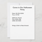 Halloween Witch, Jack o' Lanterns, Foto von Frame Einladung (Rückseite)