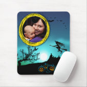 Halloween Witch, Jack o' Lanterns, Foto von Frame Mousepad (Mit Mouse)