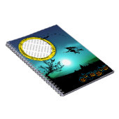 Halloween Witch, Jack o' Lanterns, Foto von Frame Notizblock (Rechte Seite)