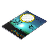 Halloween Witch, Jack o' Lanterns, Foto von Frame Notizblock (Linke Seite)