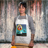 Halloween Witch, Jack o' Lanterns, Foto von Frame Schürze