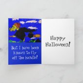 HALLOWEEN WITCH JOKE Faltkarte Karte (Innenseite)