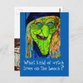HALLOWEEN WITCH JOKE Postkarte (Vorne/Hinten)