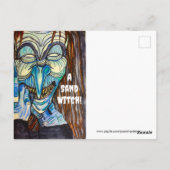 HALLOWEEN WITCH JOKE Postkarte (Rückseite)