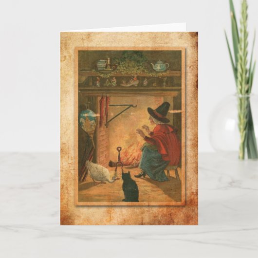 Halloween Witch Karte (Vorderseite)