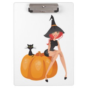 HALLOWEEN WITCH KLEMMBRETT