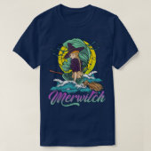 Halloween Witch Mermaid Merwitch Crossover T-Shirt (Design vorne)