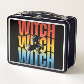 HALLOWEEN WITCH METALL BROTDOSE (Vorderseite)