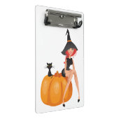 HALLOWEEN WITCH MINI KLEMMBRETT (Schrägansicht)