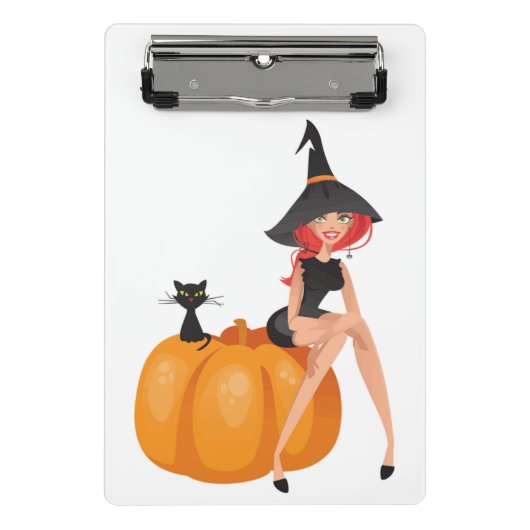 HALLOWEEN WITCH MINI KLEMMBRETT (Vorderseite)