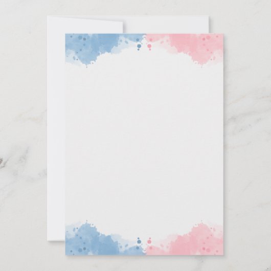 Halloween Witch or Wizard Gender Reveal Einladung (Rückseite)