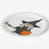 HALLOWEEN WITCH PAPPTELLER (Schrägansicht)