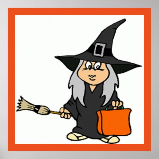 HALLOWEEN WITCH POSTER (Vorne)