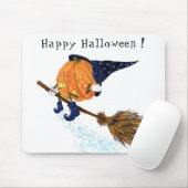 Halloween Witch Pumpkin Mouse Pad Mousepad (Mit Mouse)