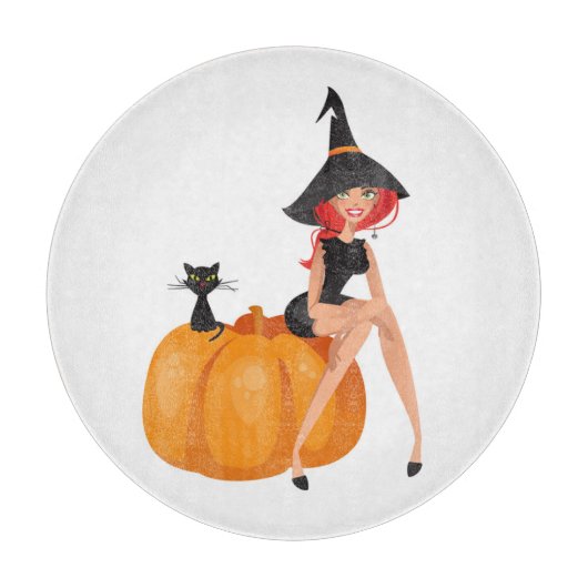 HALLOWEEN WITCH SCHNEIDEBRETT (Vorderseite)