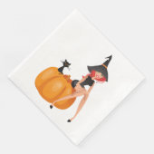 HALLOWEEN WITCH SERVIETTE (Ecke)