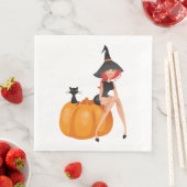 HALLOWEEN WITCH SERVIETTE (Beispiel)