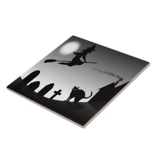 HALLOWEEN WITCH SILHOUETTE FLIESE