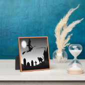 HALLOWEEN WITCH SILHOUETTE FOTOPLATTE (InSitu)