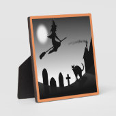 HALLOWEEN WITCH SILHOUETTE FOTOPLATTE (Vorderseite)