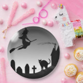 HALLOWEEN WITCH SILHOUETTE PAPPTELLER (Party)