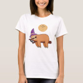 Halloween Witch Sloth Oversized T-Shirt (Vorderseite)