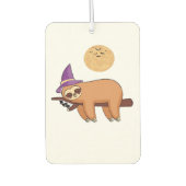 Halloween Witch Sloth Oversized T-Shirt Autolufterfrischer (Vorderseite)