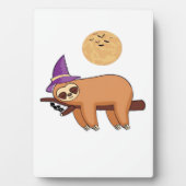 Halloween Witch Sloth Oversized T-Shirt Fotoplatte (Vorderseite)