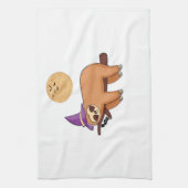 Halloween Witch Sloth Oversized T-Shirt Geschirrtuch (Vertikal)