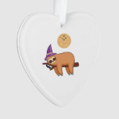 Halloween Witch Sloth Oversized T-Shirt Ornament (Vorderseite)