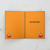 Halloween Witch Stirring Cauldron (Foto-Rahmen) Karte (Innenseite)