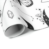 Halloween Witch Tarot Card Crystal Moon Geschenkpapier (Rolleneckpunkt)