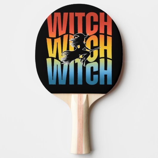 HALLOWEEN WITCH TISCHTENNIS SCHLÄGER (Vorderseite)