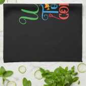 Halloween Witch Way To The Coffee Geschirrtuch (Gefaltet)