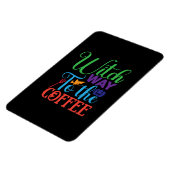 Halloween Witch Way To The Coffee Magnet (Linke Seite)