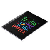 Halloween Witch Way To The Coffee Notizblock (Linke Seite)