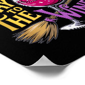 Halloween Witch Way To The Wine Funny Witch Wine L Poster (Ecke)
