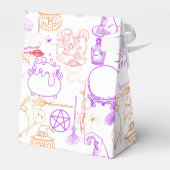 Halloween Witchcraft Muster Neon 01 Geschenkschachtel (Rückseite)