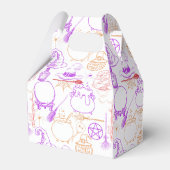 Halloween Witchcraft Muster Neon 01 Geschenkschachtel (Rückseite)