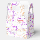 Halloween Witchcraft Muster Neon 01 Geschenkschachtel (Geöffnet)