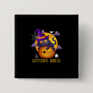 Halloween Witches Brew Button