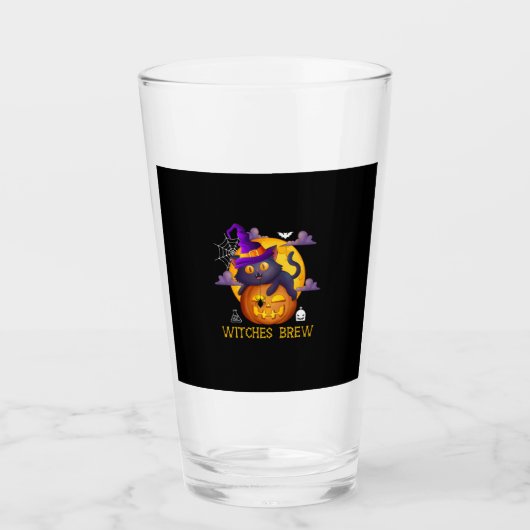 Halloween Witches Brew Glas (Vorderseite)