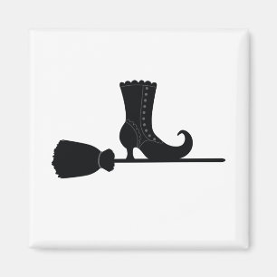 Halloween Witches Broom Magnet