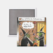 Halloween Witches Trick oder Treat Magnet (Vorderseite/Rückseite)