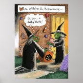 Halloween Witches Trick oder Treat Poster (Vorne)